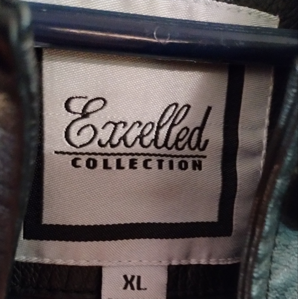 Excelled Black Genuine Leather Coat (XL) - Picture 2 of 7